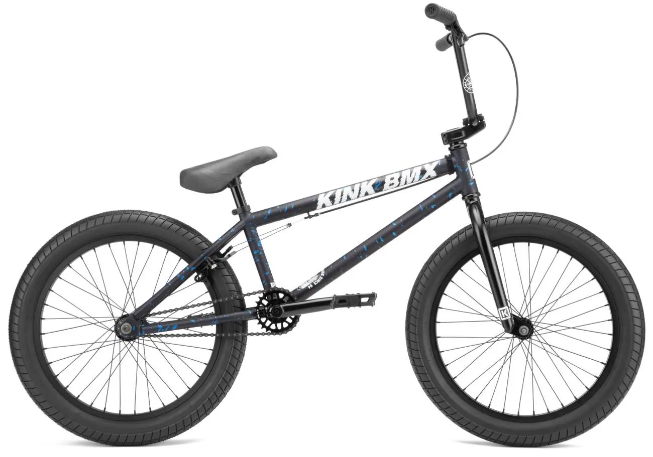 Matte Blood Blu Kink Curb Bmx Freestyle Cykel E - Kink Bmx Cykel  - 0680031738341